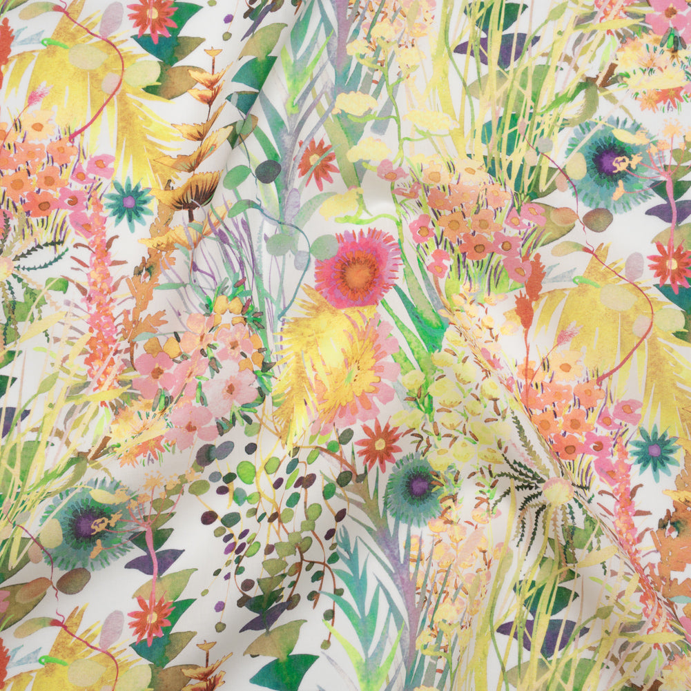 Liberty Fabrics Tana Lawn® - Tresco Multi Pastel - Yellow, Light Green and Baby Pink Painted Floral Liberty Fabrics Tana Lawn® - Tresco Multi Pastel - Yellow, Light Green and Baby Pink Painted Floral
