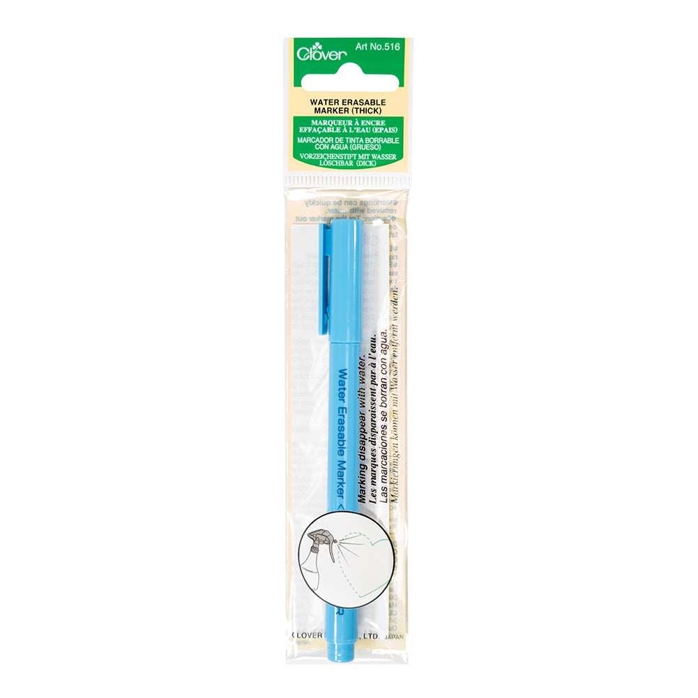 Clover Water Soluble Erasable Marker - Thick - Folded Clover Water Soluble Erasable Marker - Thick - Folded