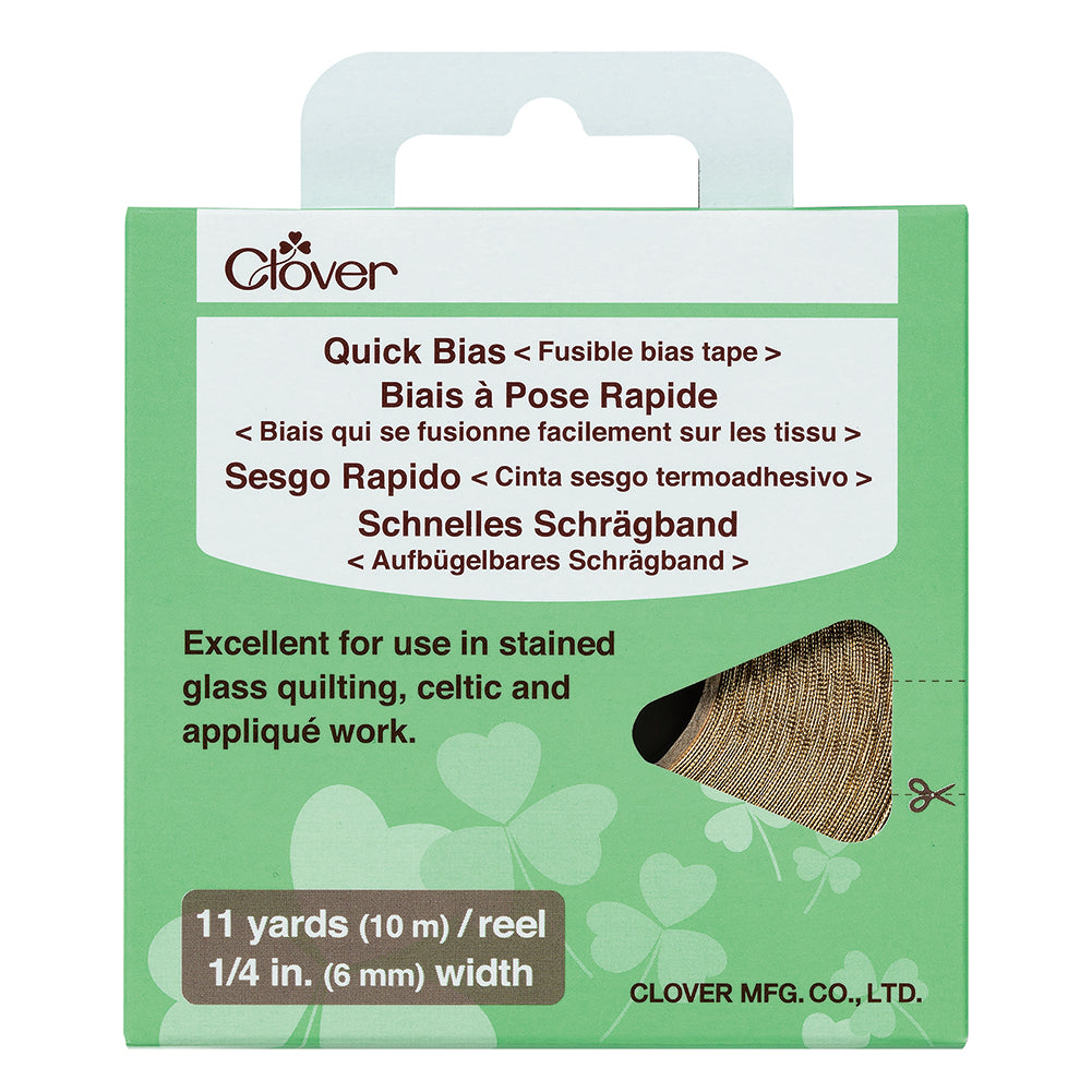 Clover Quick Bias - Gold Fusible Bias Tape - 11yds x 0.25" Clover Quick Bias - Gold Fusible Bias Tape - 11yds x 0.25"