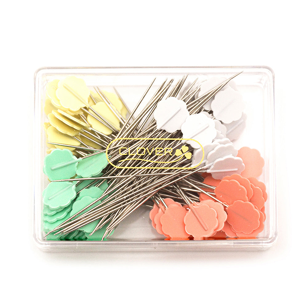 Clover Flower Head Pins Box for Medium Weight Fabrics - 100 ct - Full - Image 5 of 5 Clover Flower Head Pins Box for Medium Weight Fabrics - 100 ct - Full - Image 5 of 5