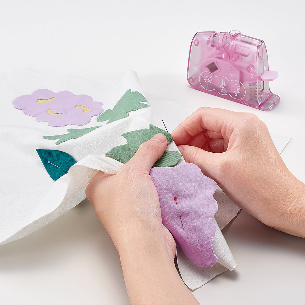 Clover Quick Desk Needle Threader - Purple - Editorial Clover Quick Desk Needle Threader - Purple - Editorial