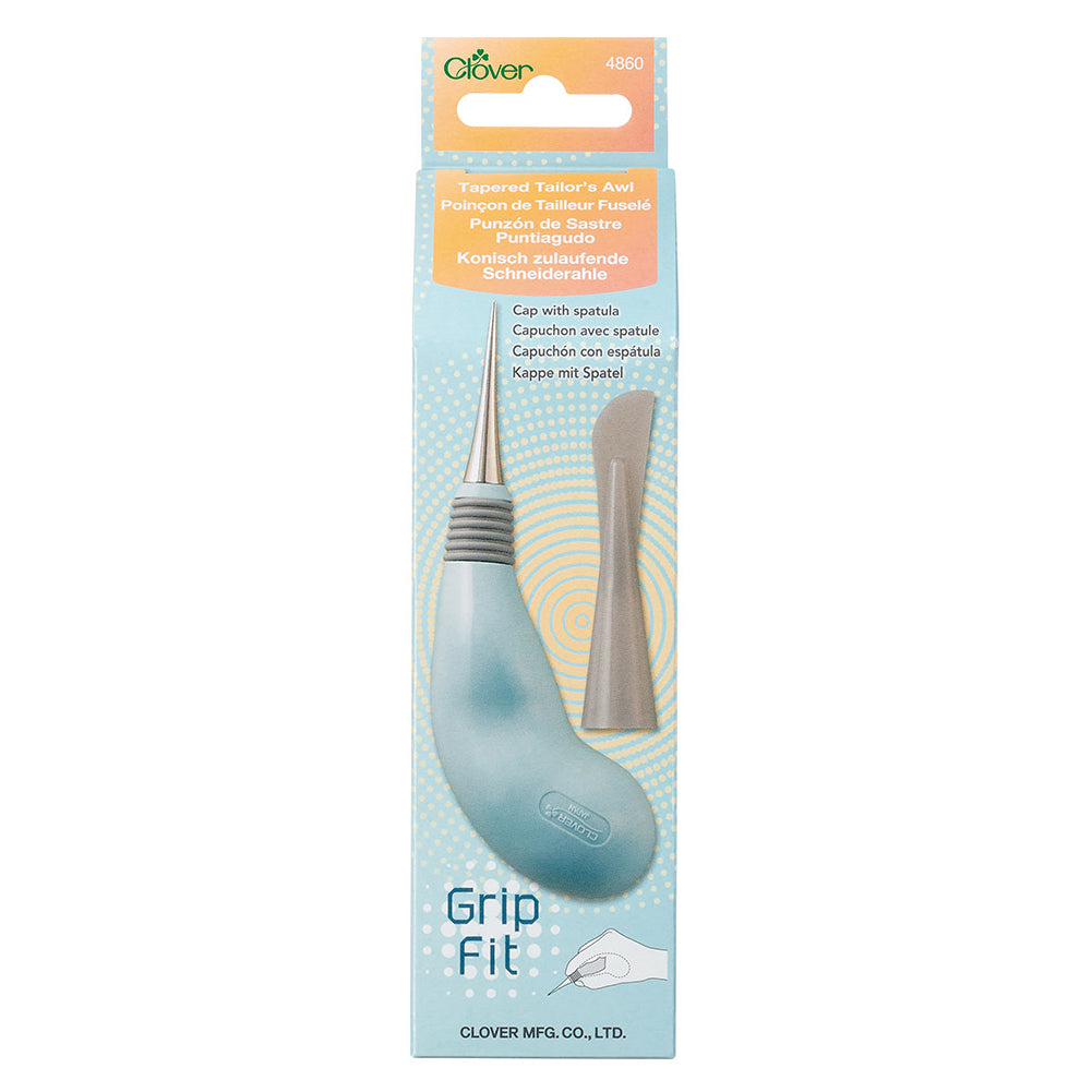 Clover Grip Fit Tapered Tailor's Awl - Drape Clover Grip Fit Tapered Tailor's Awl - Drape