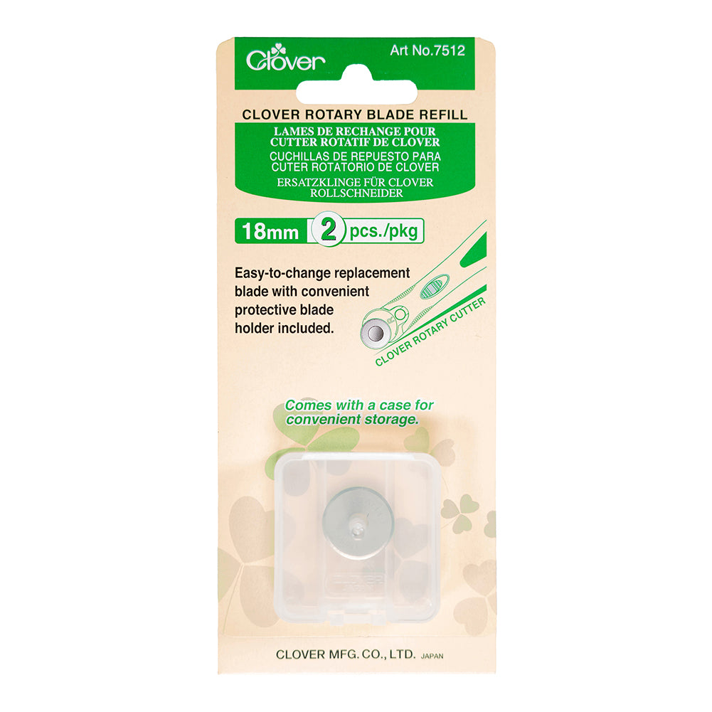 Clover Rotary Cutter Blade Refill - 18mm - 2 ct Clover Rotary Cutter Blade Refill - 18mm - 2 ct