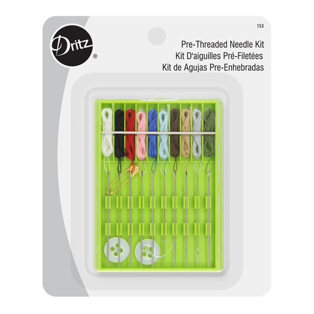 Dritz Pre-Threaded Needle Kit - 13pc Dritz Pre-Threaded Needle Kit - 13pc