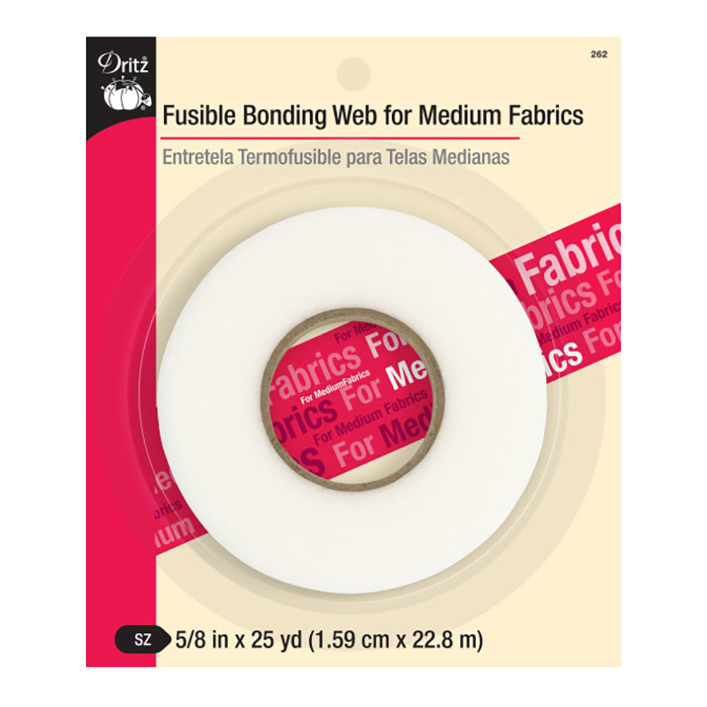 Dritz Fusible Bonding Web for Medium Fabrics - 0.625" x 25 YD Dritz Fusible Bonding Web for Medium Fabrics - 0.625" x 25 YD