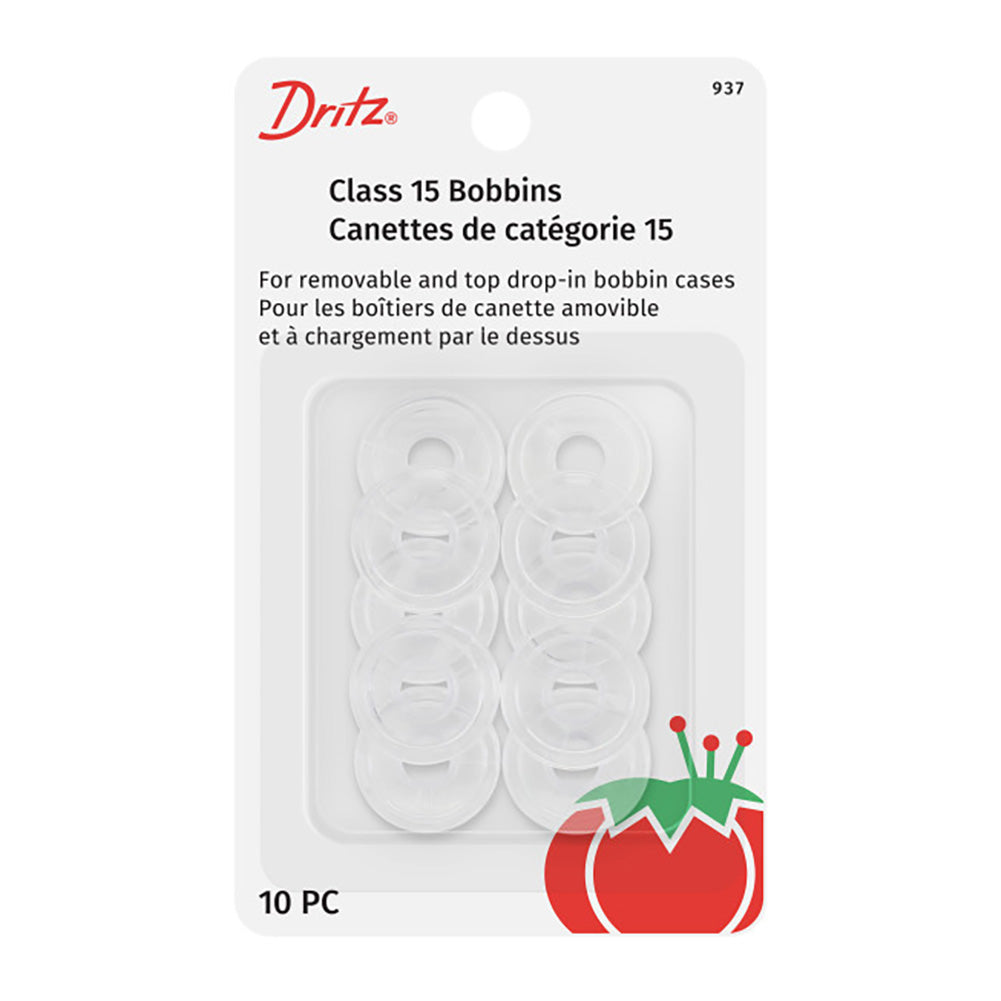 Dritz Class 15 Plastic Bobbins - 10ct Dritz Class 15 Plastic Bobbins - 10ct