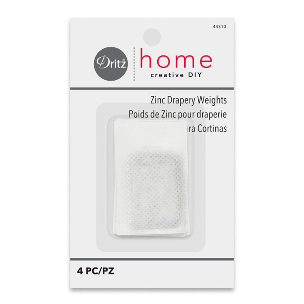 Dritz Home Zinc Drapery Weights - White - 4 pc Dritz Home Zinc Drapery Weights - White - 4 pc