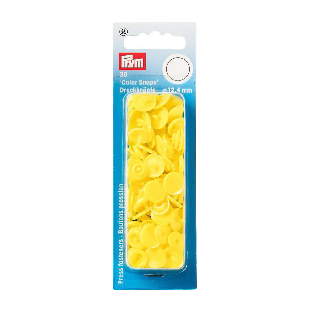 Prym Color Snaps - Light Yellow 12.4mm - 30pc Prym Color Snaps - Light Yellow 12.4mm - 30pc