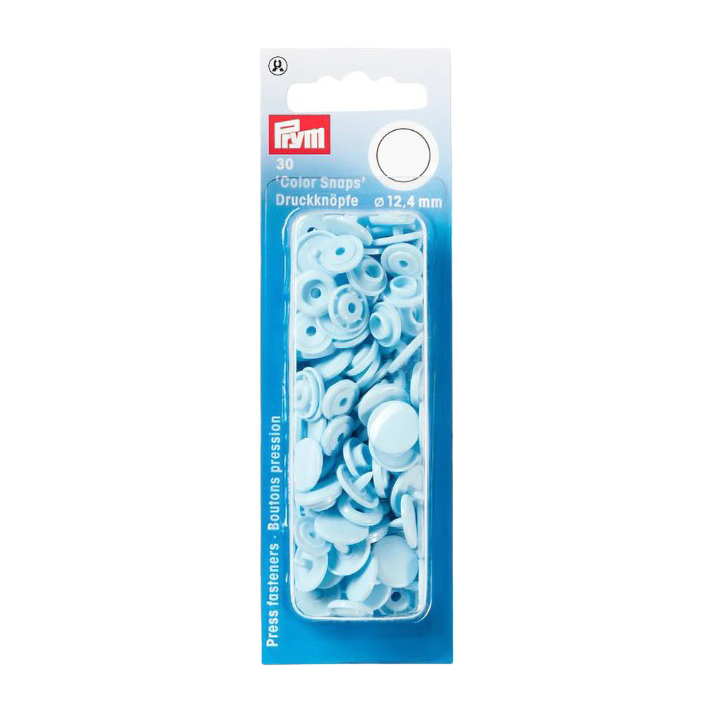 Prym Color Snaps - Light Blue 12.4mm - 30pc Prym Color Snaps - Light Blue 12.4mm - 30pc