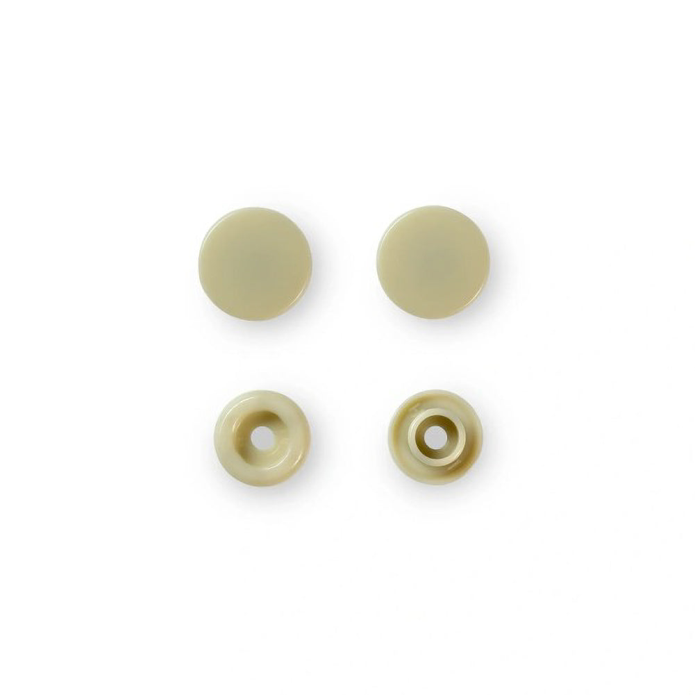 Prym Color Snaps - Beige 12.4mm - 30pc Folded Prym Color Snaps - Beige 12.4mm - 30pc Folded