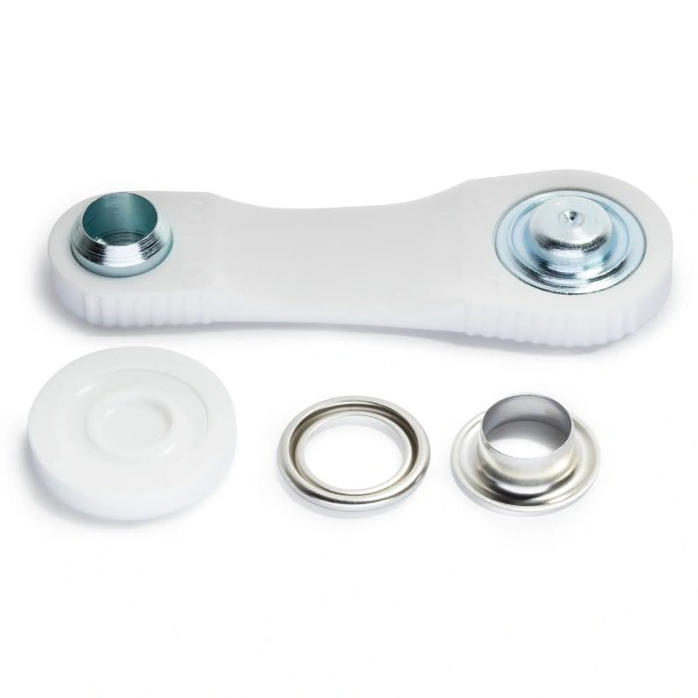 Prym Eyelets with Washers with Tools - Silver 11mm - 15pc Detail Prym Eyelets with Washers with Tools - Silver 11mm - 15pc Detail