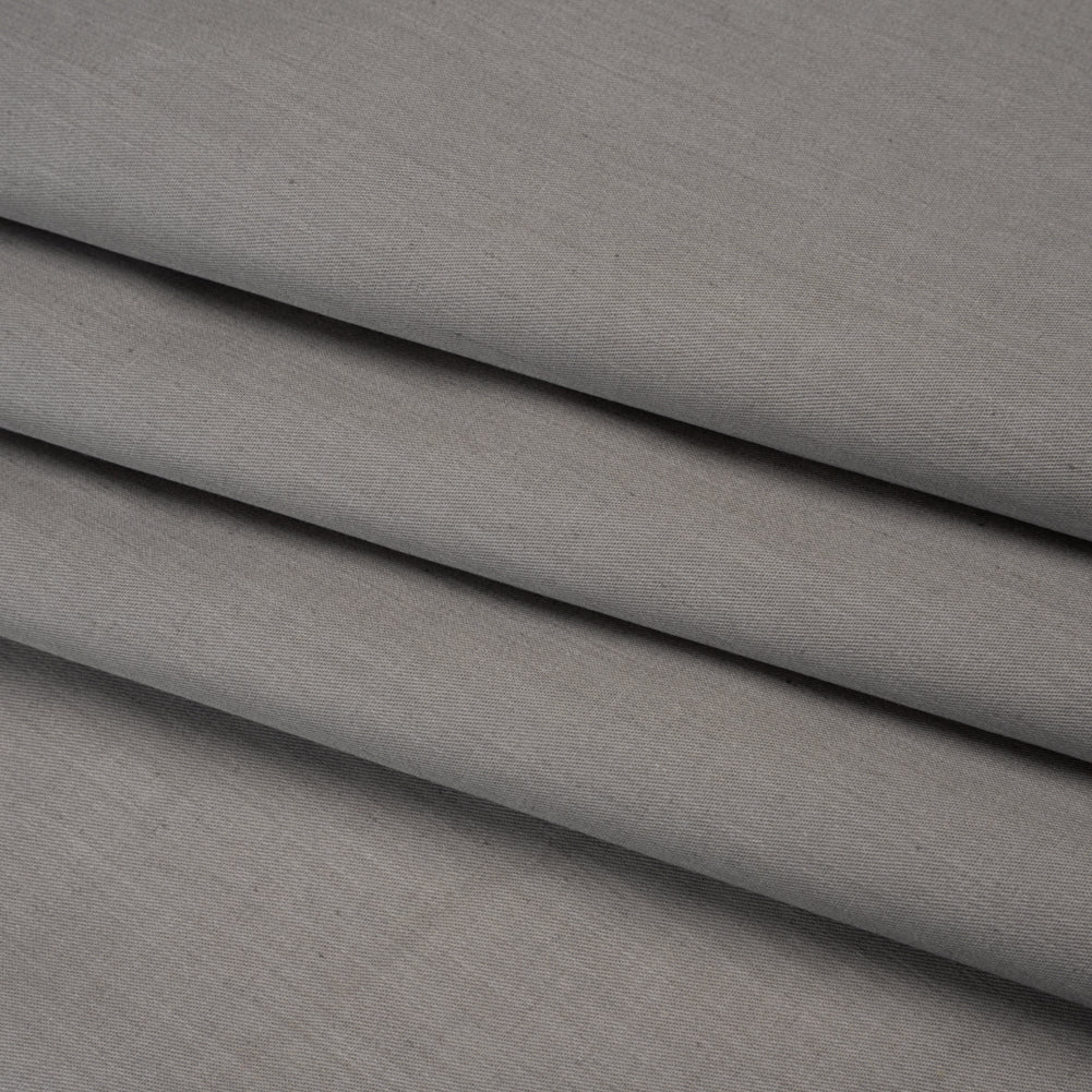 Polyester and Cotton Shirting - Heathered Gray - Deadstock Folded Polyester and Cotton Shirting - Heathered Gray - Deadstock Folded