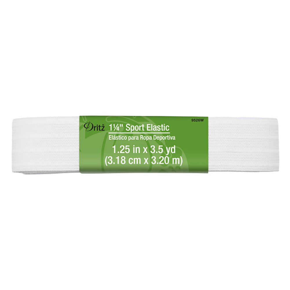 Dritz Sport Elastic - White - 1.25" x 3.5yds Dritz Sport Elastic - White - 1.25" x 3.5yds