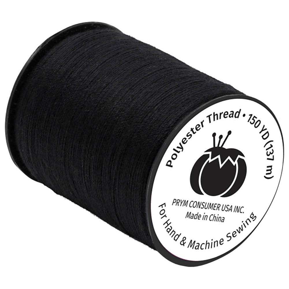 Dritz Polyester Thread - Black - 150 YD - Folded Dritz Polyester Thread - Black - 150 YD - Folded