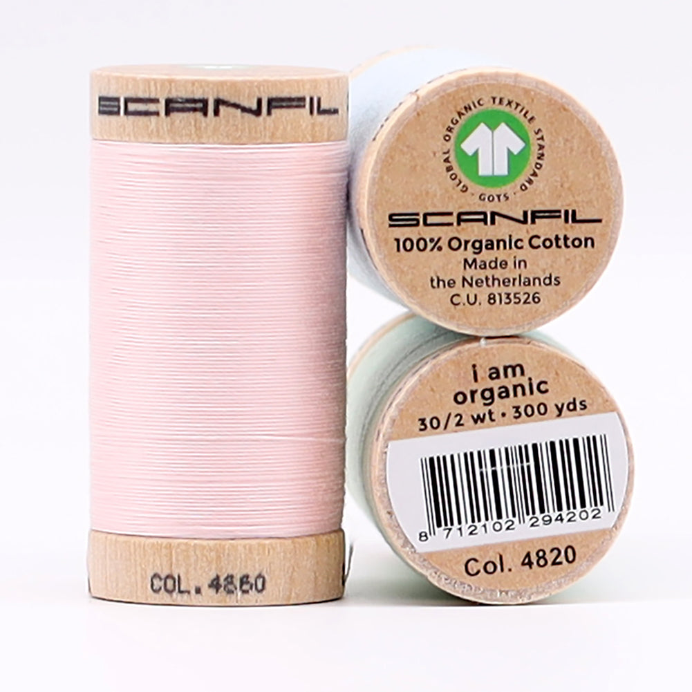 SCANFIL® 30wt Organic Pima Cotton Thread Trio Set - 3ct 300yd Spools - Baby Pastels - Full SCANFIL® 30wt Organic Pima Cotton Thread Trio Set - 3ct 300yd Spools - Baby Pastels - Full