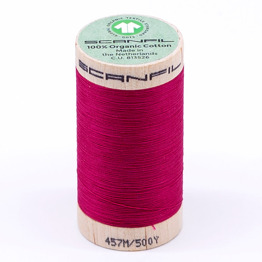 SCANFIL® 50wt Organic Pima Cotton Thread 500 yds - 4811 Love Potion SCANFIL® 50wt Organic Pima Cotton Thread 500 yds - 4811 Love Potion