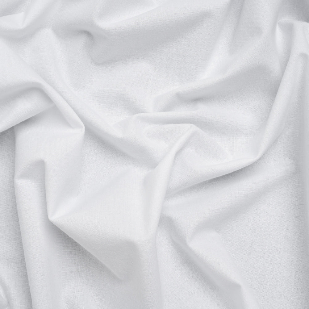 Brushed Cotton Woven Fusible Interlining - White - Deadstock Brushed Cotton Woven Fusible Interlining - White - Deadstock
