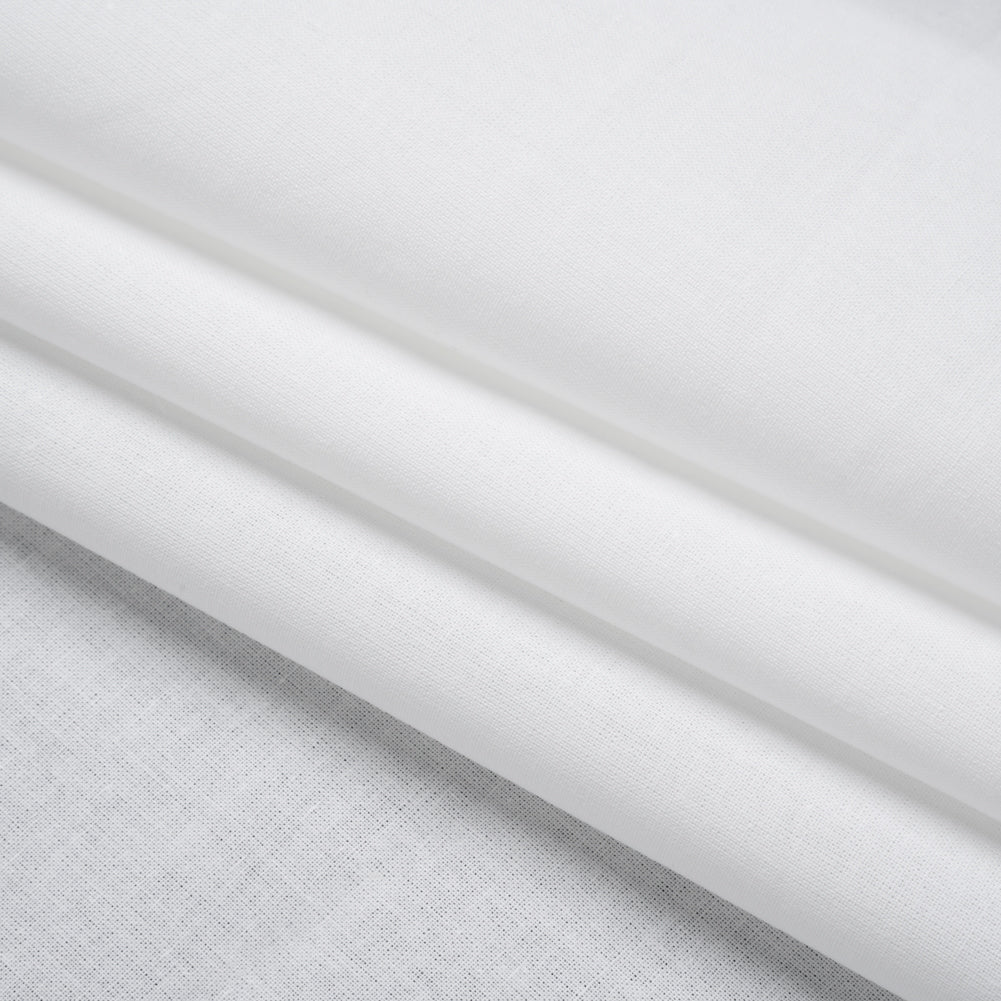 Cotton Woven Fusible Interlining - White - Deadstock Folded Cotton Woven Fusible Interlining - White - Deadstock Folded