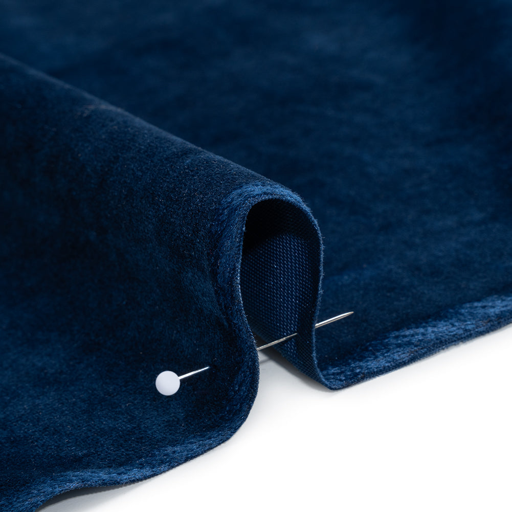 Polyester Velvet - Bright Blue - Helene Collection - Detail Polyester Velvet - Bright Blue - Helene Collection - Detail