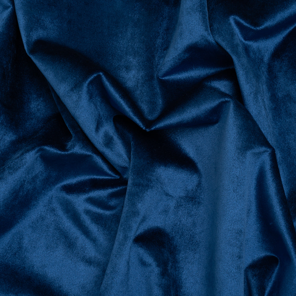 Polyester Velvet - Bright Blue - Helene Collection Polyester Velvet - Bright Blue - Helene Collection