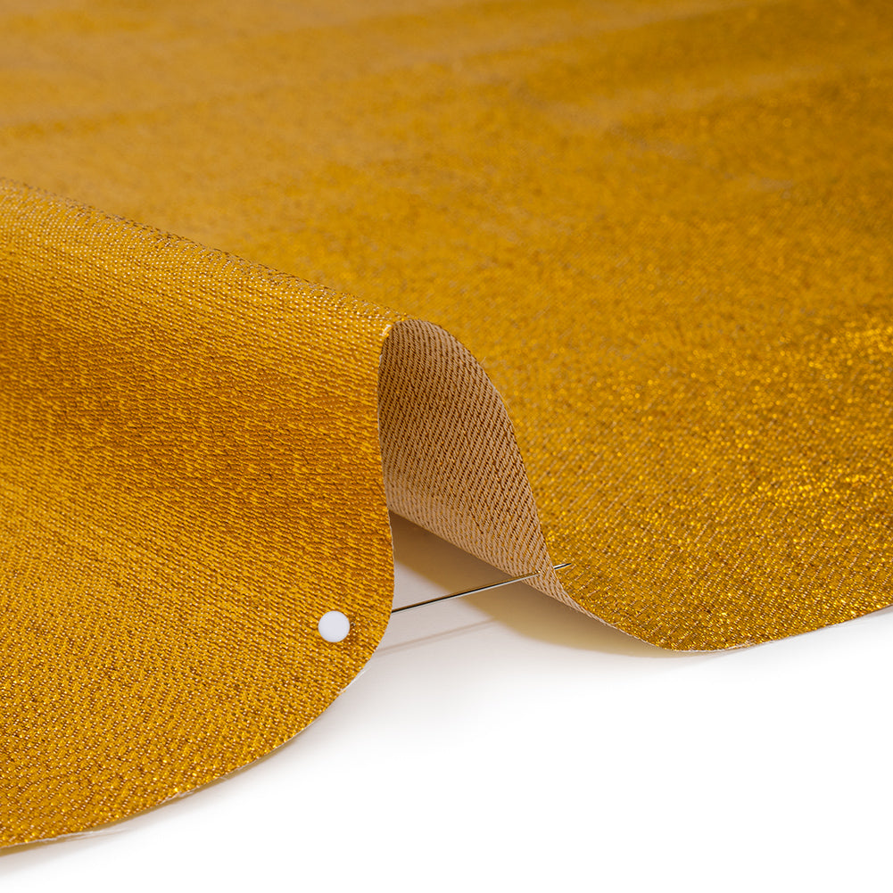 Woven Lame - Metallic Yellow Gold - Detail Woven Lame - Metallic Yellow Gold - Detail