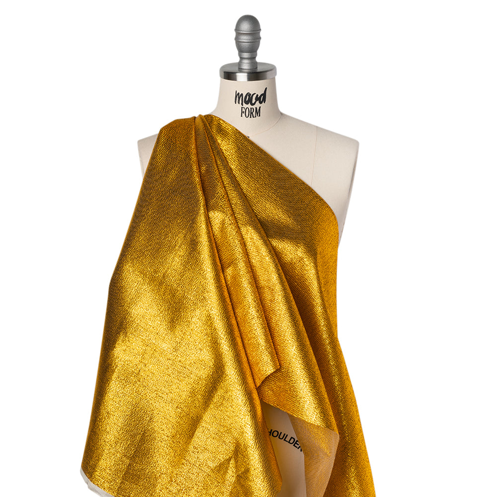 Woven Lame - Metallic Yellow Gold - Drape Woven Lame - Metallic Yellow Gold - Drape