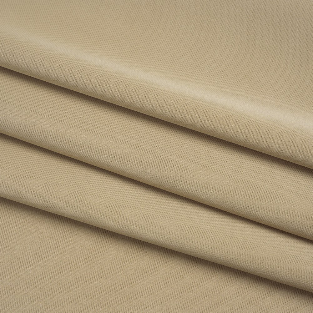 Soft Double Face Polyester Twill - Sesame Beige - Viola Collection Detail Soft Double Face Polyester Twill - Sesame Beige - Viola Collection Detail