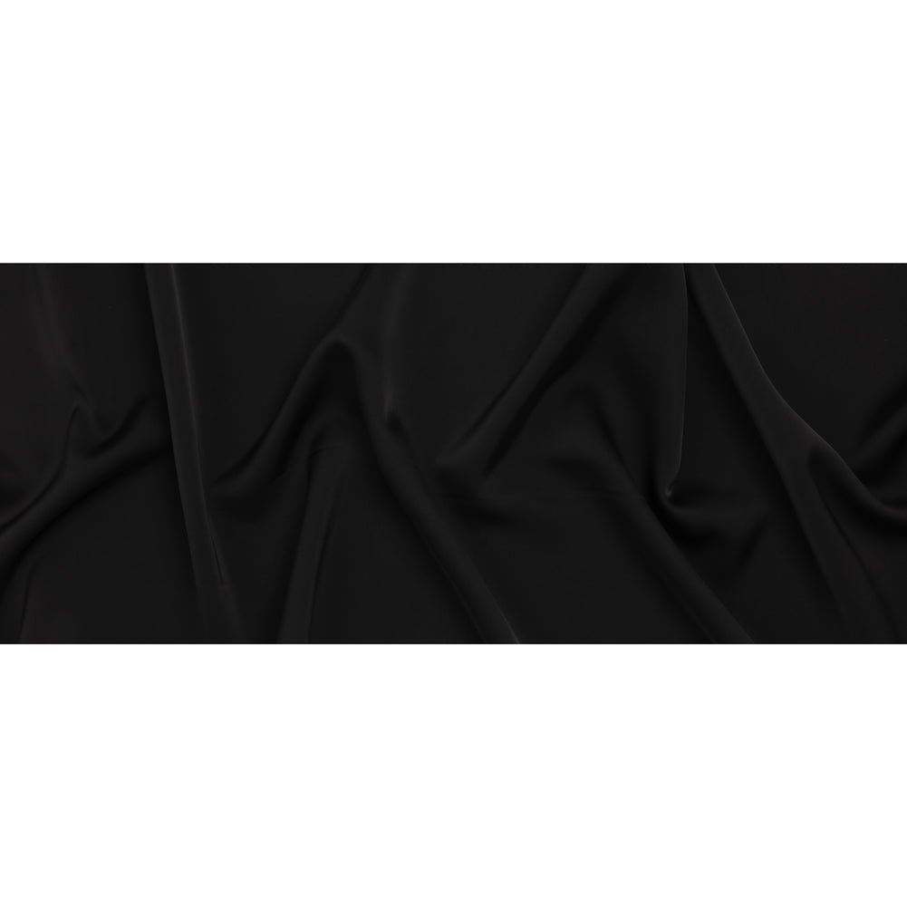 Soft Double Face Polyester Satin - Black - Samantha Collection - Full Soft Double Face Polyester Satin - Black - Samantha Collection - Full