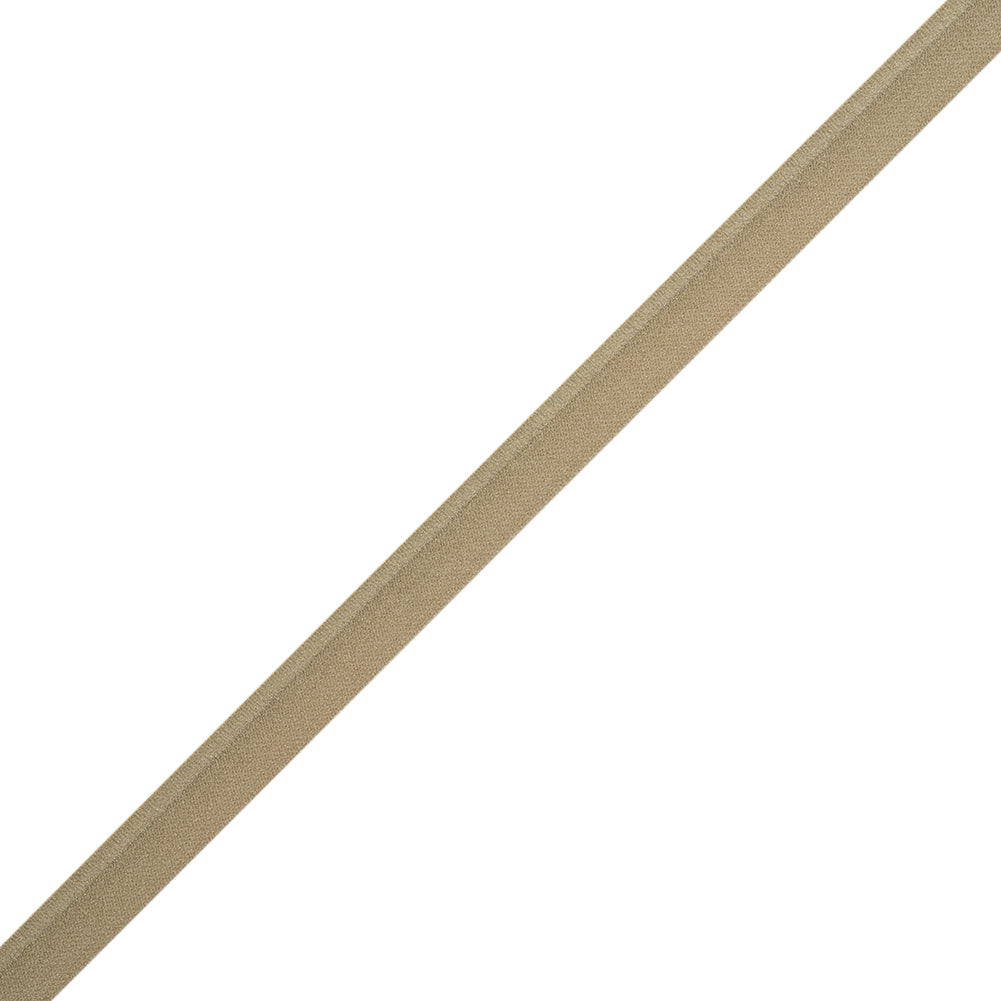 Stretch Nylon Piping with Lip Made in Italy - 0.375" - Beige Folded Stretch Nylon Piping with Lip Made in Italy - 0.375" - Beige Folded