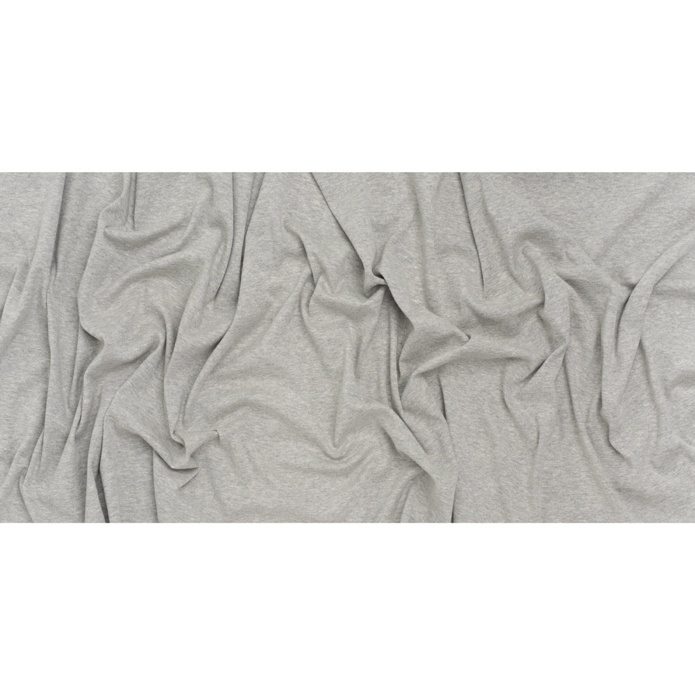 Rayon and Polyester 1x1 Rib Knit - Heathered Gray - Deadstock - Full Rayon and Polyester 1x1 Rib Knit - Heathered Gray - Deadstock - Full