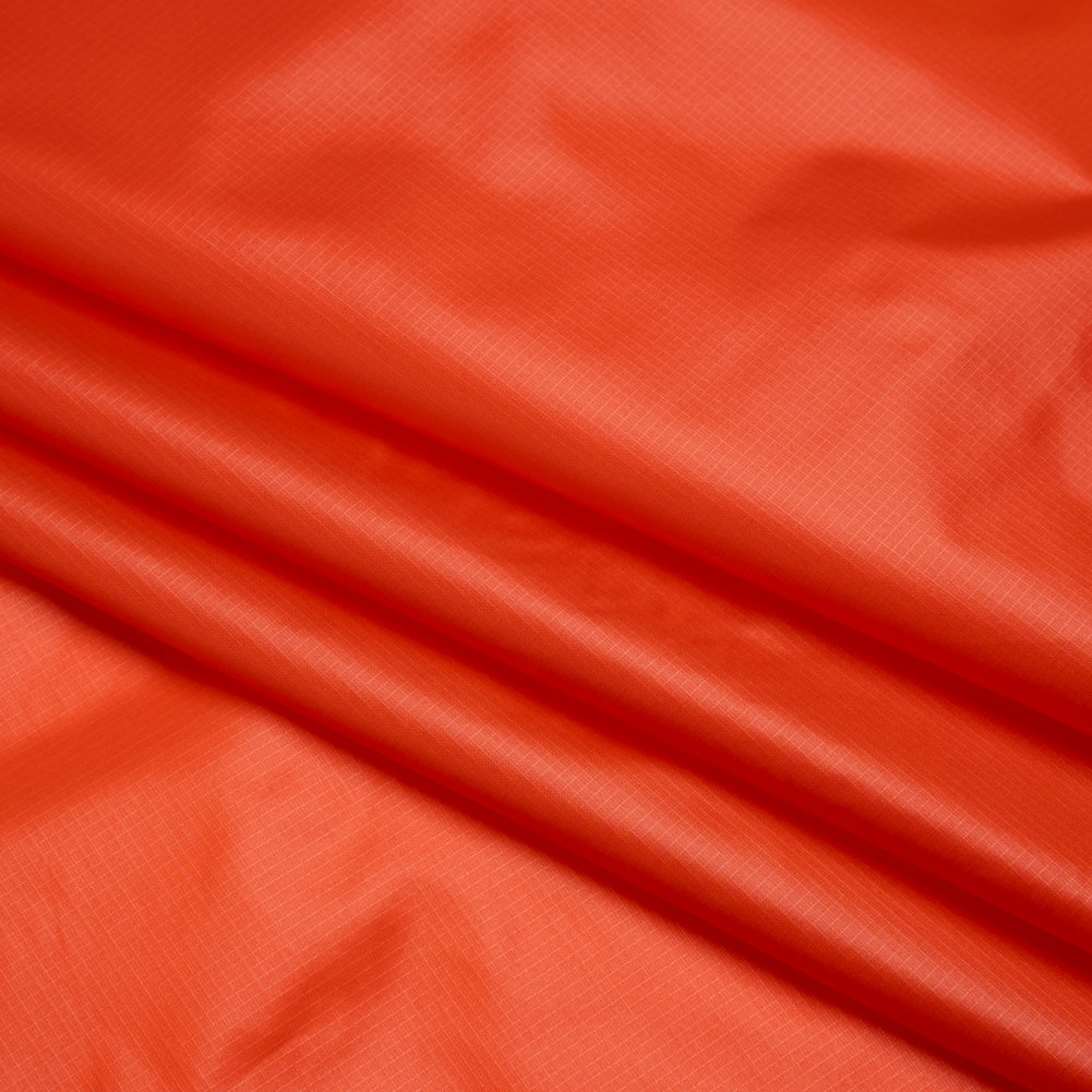 Lightweight Nylon Ripstop - Orange - Deadstock - Folded Lightweight Nylon Ripstop - Orange - Deadstock - Folded
