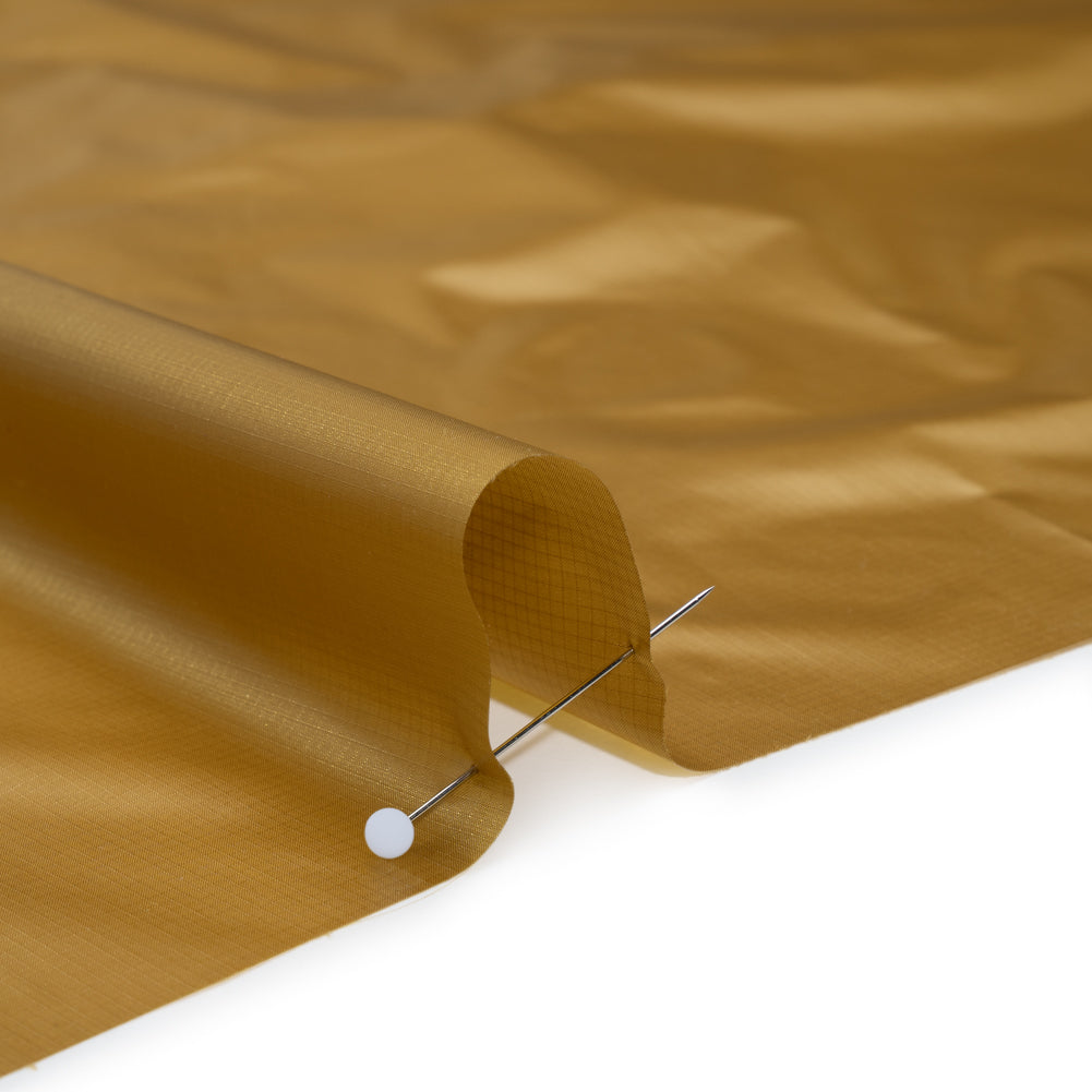 Lightweight Nylon Ripstop - Gold - Deadstock - Detail Lightweight Nylon Ripstop - Gold - Deadstock - Detail