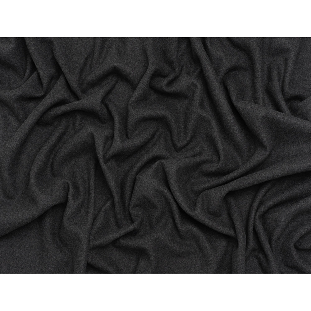 Recycled Brushed Wool Blend Twill Coating - Smoke Gray - Made in Italy - Maeve Collection - Full Recycled Brushed Wool Blend Twill Coating - Smoke Gray - Made in Italy - Maeve Collection - Full