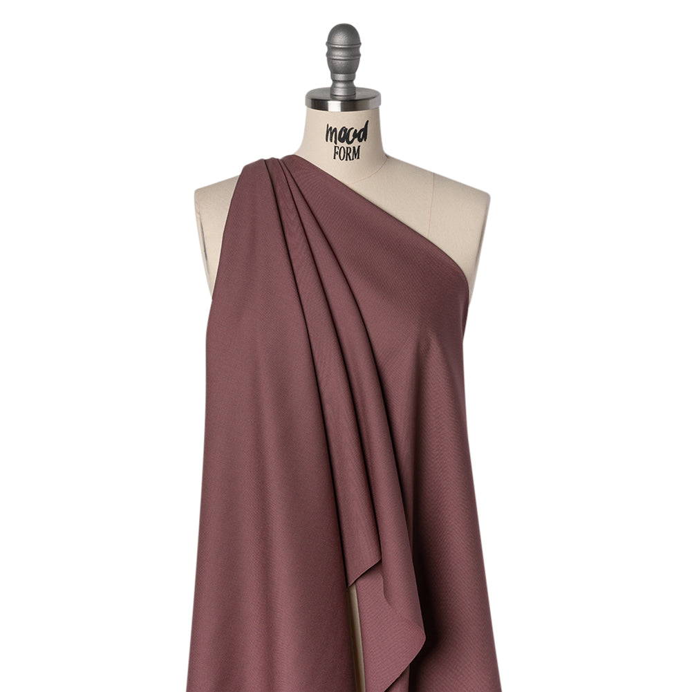 Wool Suiting - Dusty Plum - Deadstock - Drape Wool Suiting - Dusty Plum - Deadstock - Drape