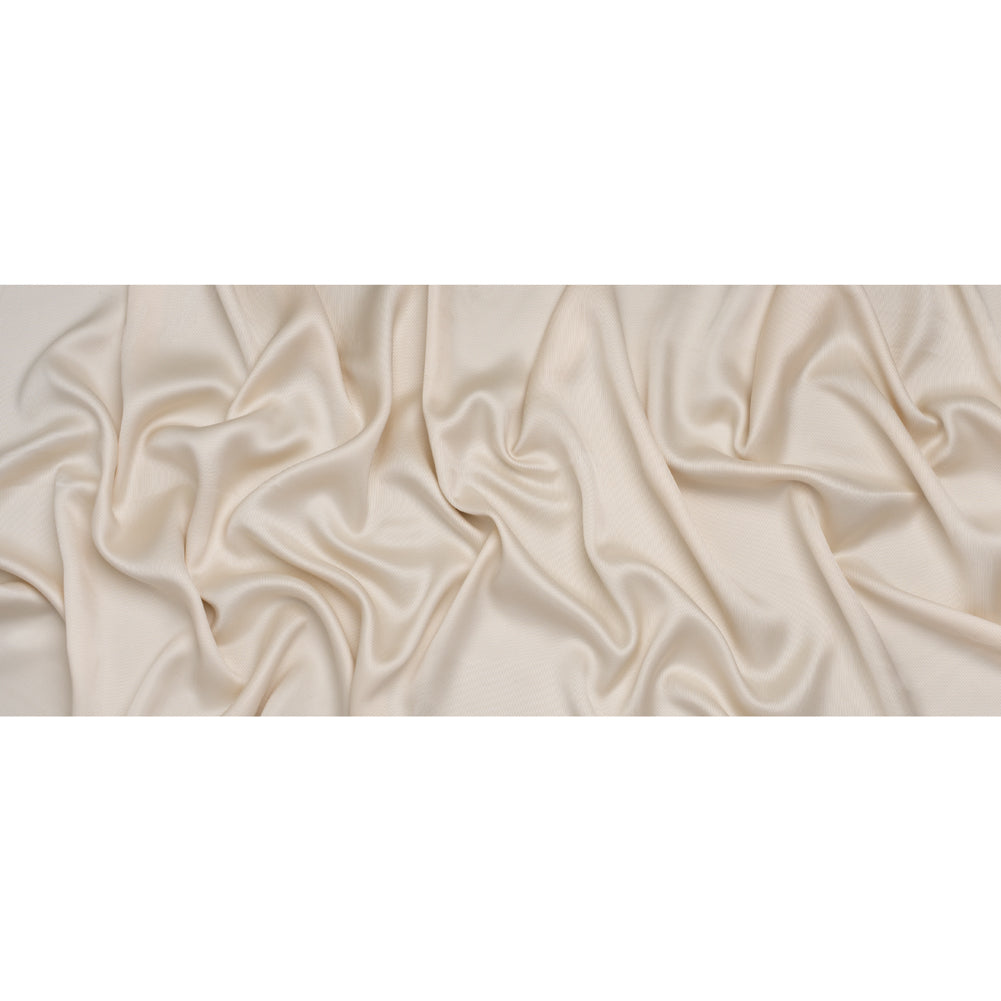 Luminous Recycled Polyester and Viscose Twill - Ivory - Deadstock - Full Luminous Recycled Polyester and Viscose Twill - Ivory - Deadstock - Full