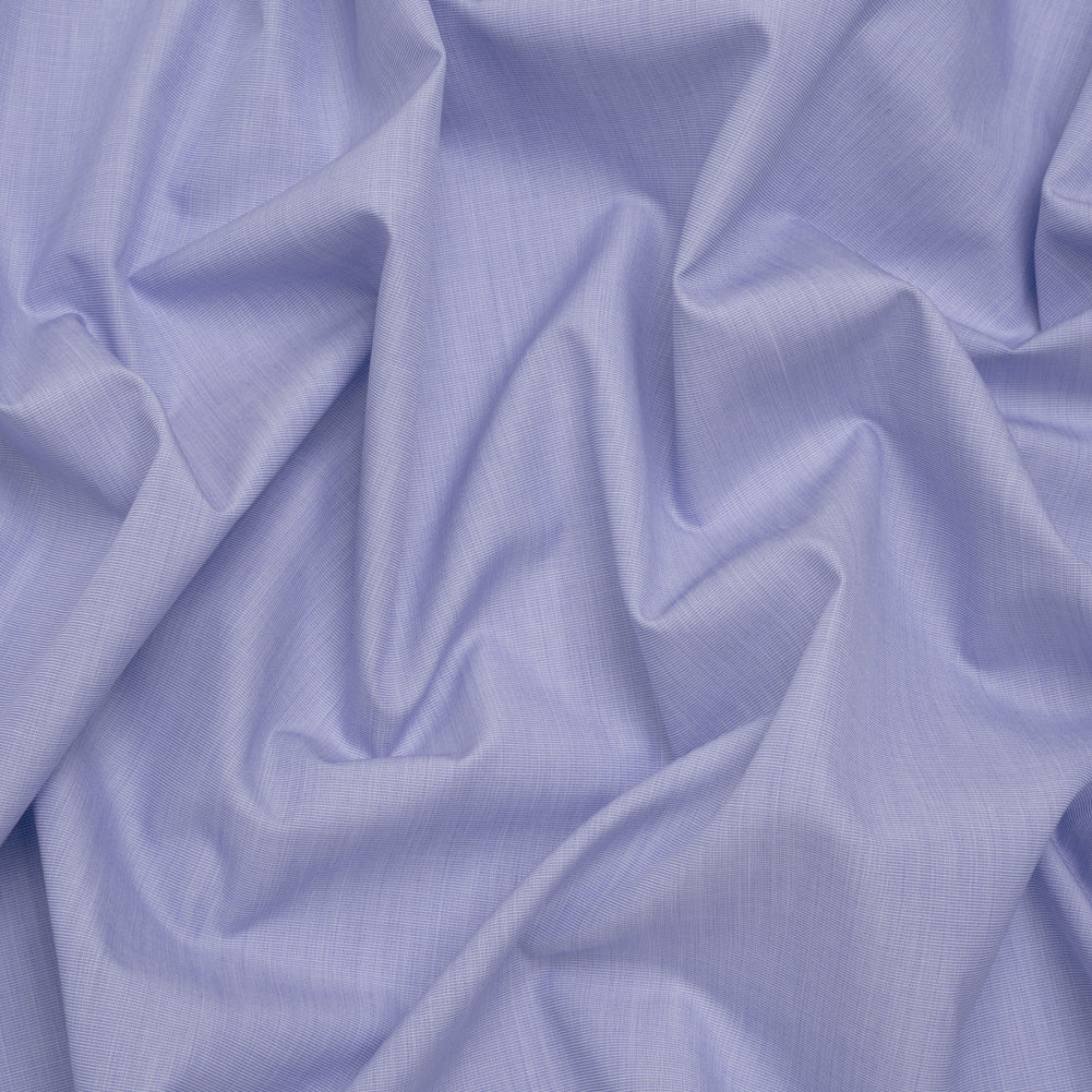 Cotton Shirting - Blue and White Striated - Deadstock Cotton Shirting - Blue and White Striated - Deadstock