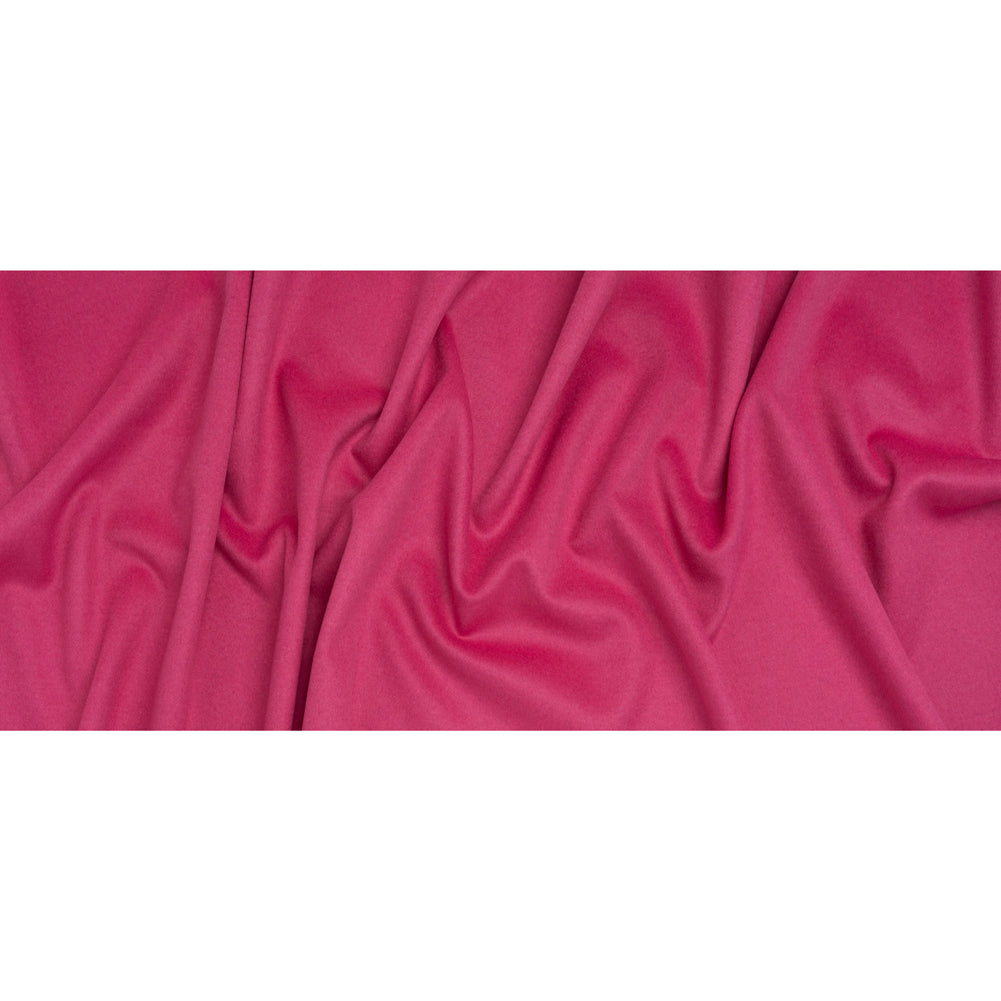 Brushed Wool Blend Twill Coating - Hot Pink - Deadstock - Full Brushed Wool Blend Twill Coating - Hot Pink - Deadstock - Full