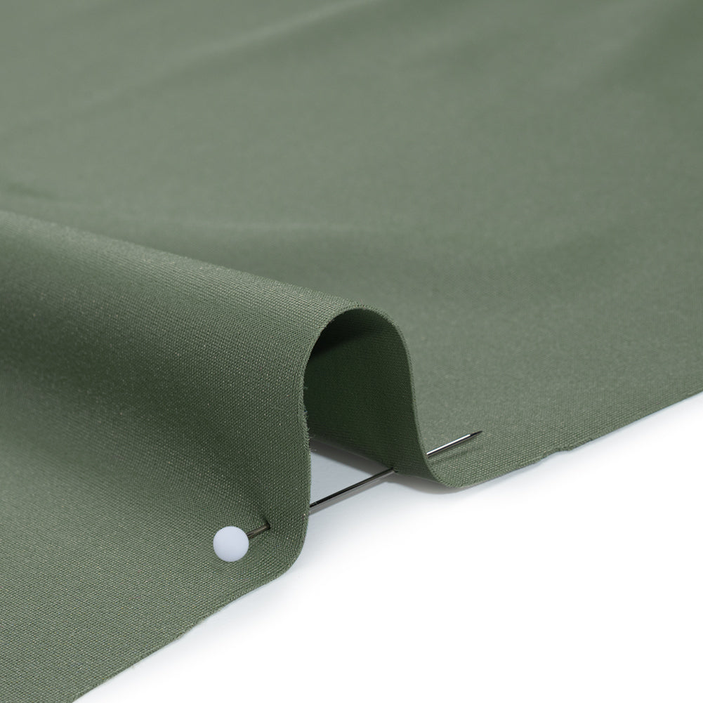 Stretch Econyl Nylon Jersey - Army Green - Designer Deadstock - Detail Stretch Econyl Nylon Jersey - Army Green - Designer Deadstock - Detail