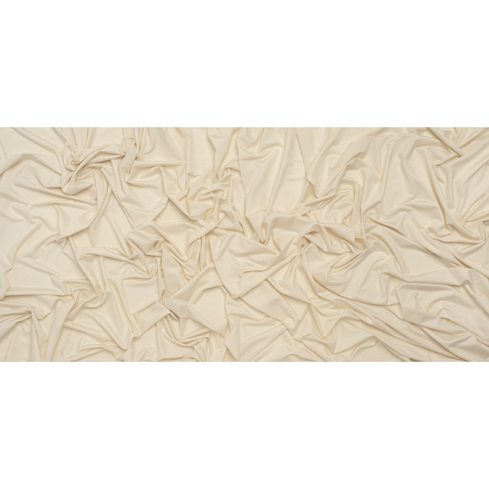 Stretch Polyester Jersey - Buttercream - Famous Australian Designer Deadstock - Full Stretch Polyester Jersey - Buttercream - Famous Australian Designer Deadstock - Full