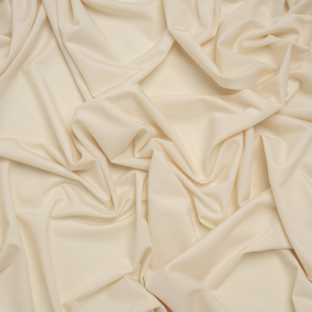 Stretch Polyester Jersey - Buttercream - Famous Australian Designer Deadstock Stretch Polyester Jersey - Buttercream - Famous Australian Designer Deadstock