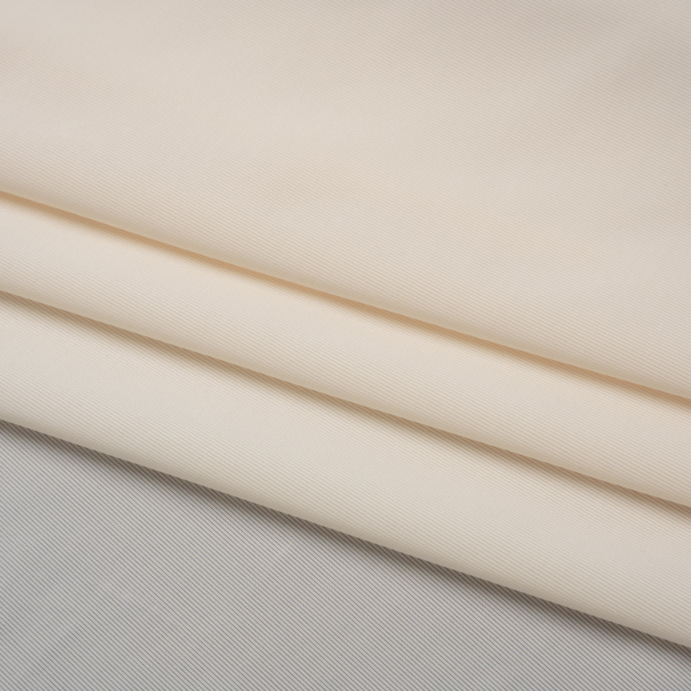 Stretch Polyester Jersey - Cream - Famous Australian Designer Deadstock - Folded Stretch Polyester Jersey - Cream - Famous Australian Designer Deadstock - Folded