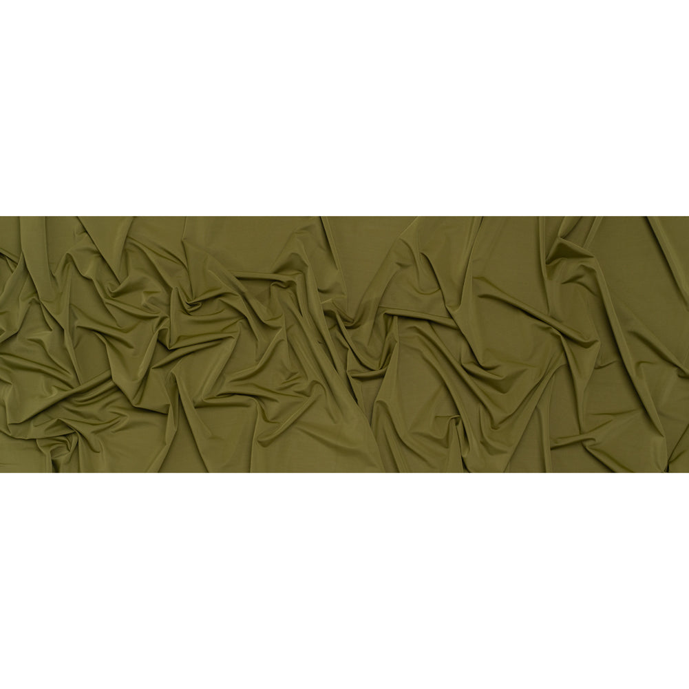 Stretch Polyester Jersey - Basil Green - Famous Australian Designer Deadstock - Full Stretch Polyester Jersey - Basil Green - Famous Australian Designer Deadstock - Full