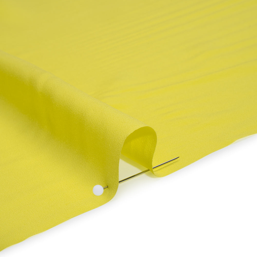 Viscose Crepe de Chine - Chartreuse - Famous Australian Designer Deadstock - Detail Viscose Crepe de Chine - Chartreuse - Famous Australian Designer Deadstock - Detail