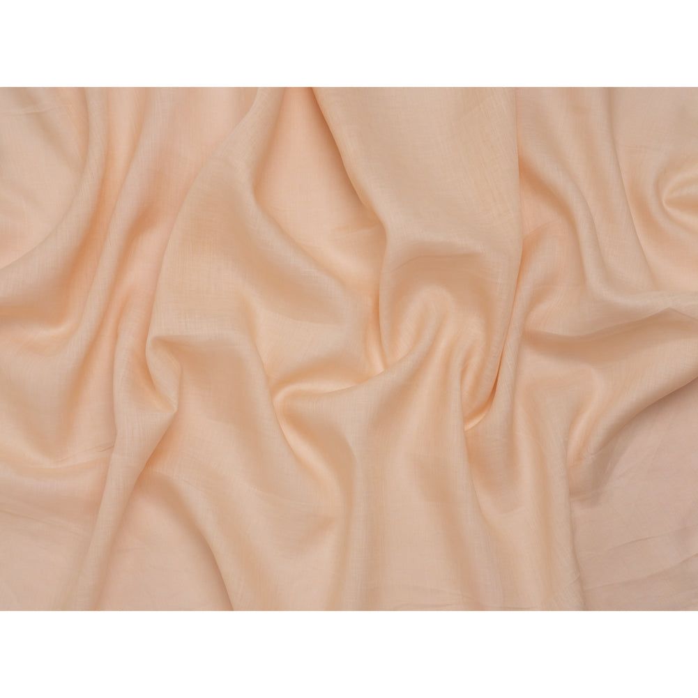 Plain Dyed Lightweight Linen Woven - Cream Pink - Famous Australian Designer Deadstock - Full Plain Dyed Lightweight Linen Woven - Cream Pink - Famous Australian Designer Deadstock - Full