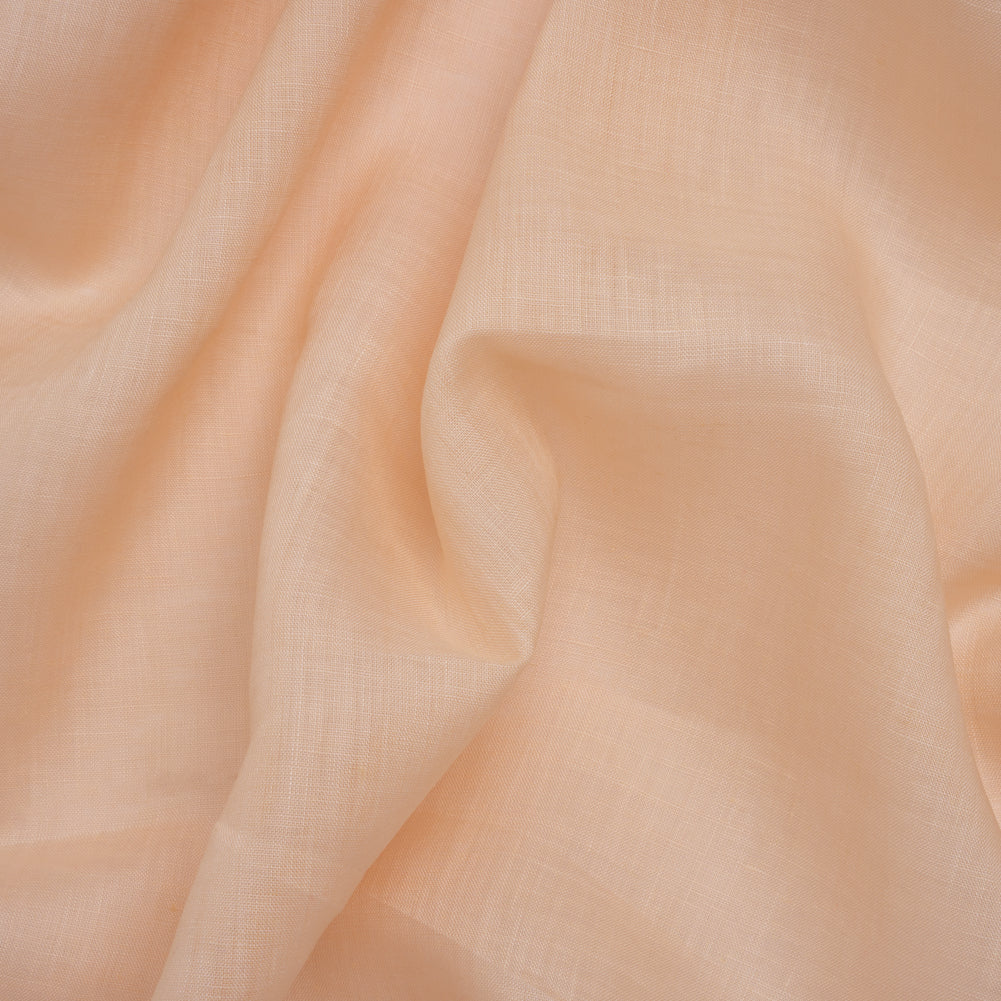 Plain Dyed Lightweight Linen Woven - Cream Pink - Famous Australian Designer Deadstock Plain Dyed Lightweight Linen Woven - Cream Pink - Famous Australian Designer Deadstock