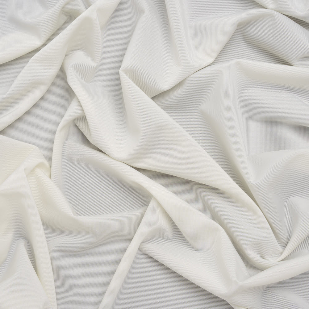 Stretch Polyester Jersey - Ivory - Famous Australian Designer Deadstock Stretch Polyester Jersey - Ivory - Famous Australian Designer Deadstock