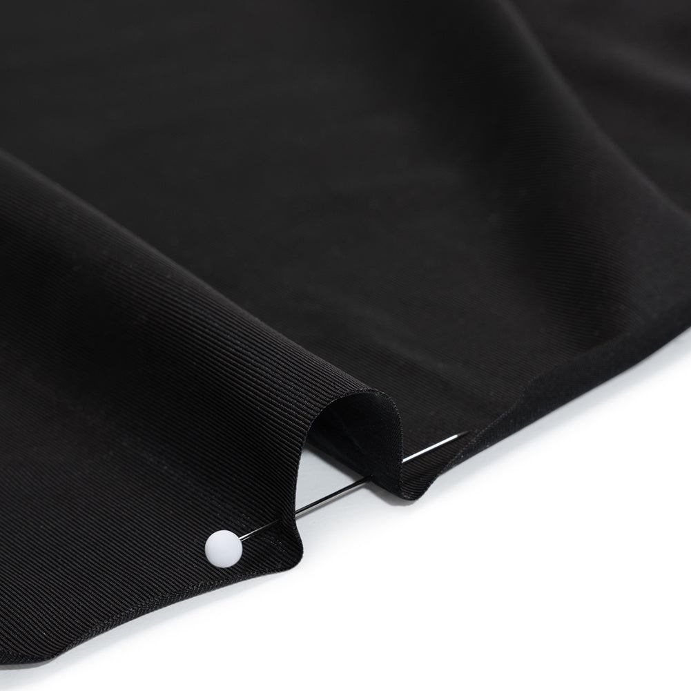 Stretch Polyester Jersey - Black - Famous Australian Designer Deadstock - Detail Stretch Polyester Jersey - Black - Famous Australian Designer Deadstock - Detail