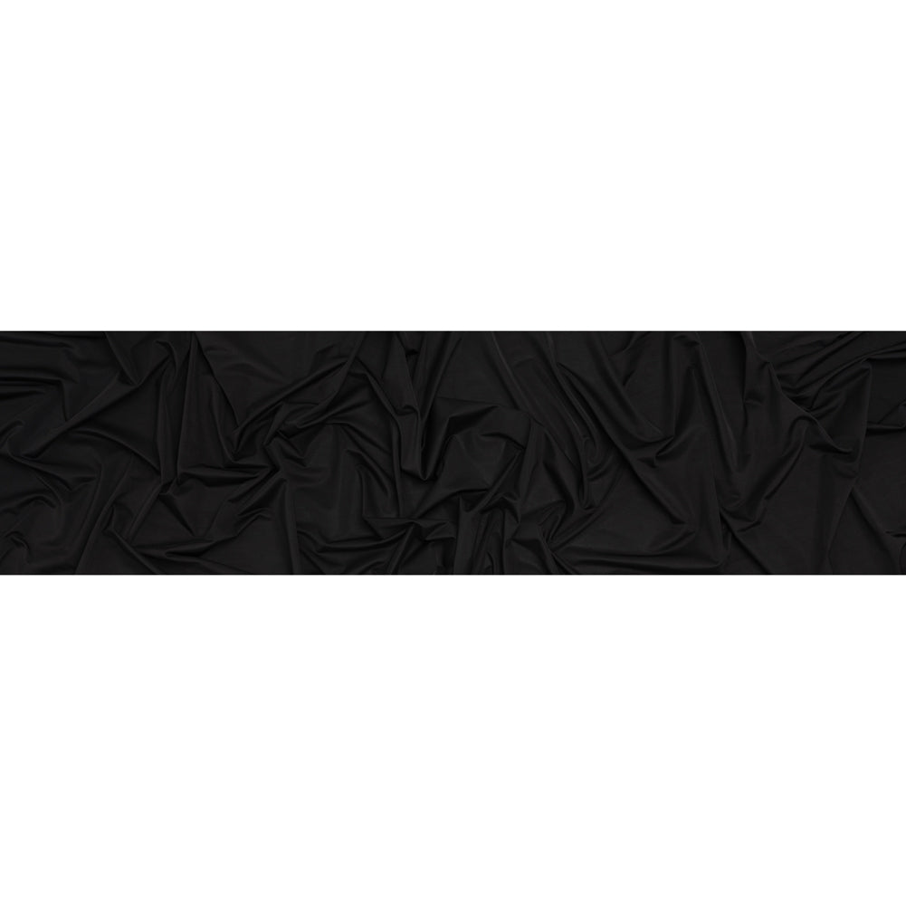 Stretch Polyester Jersey - Black - Famous Australian Designer Deadstock - Full Stretch Polyester Jersey - Black - Famous Australian Designer Deadstock - Full