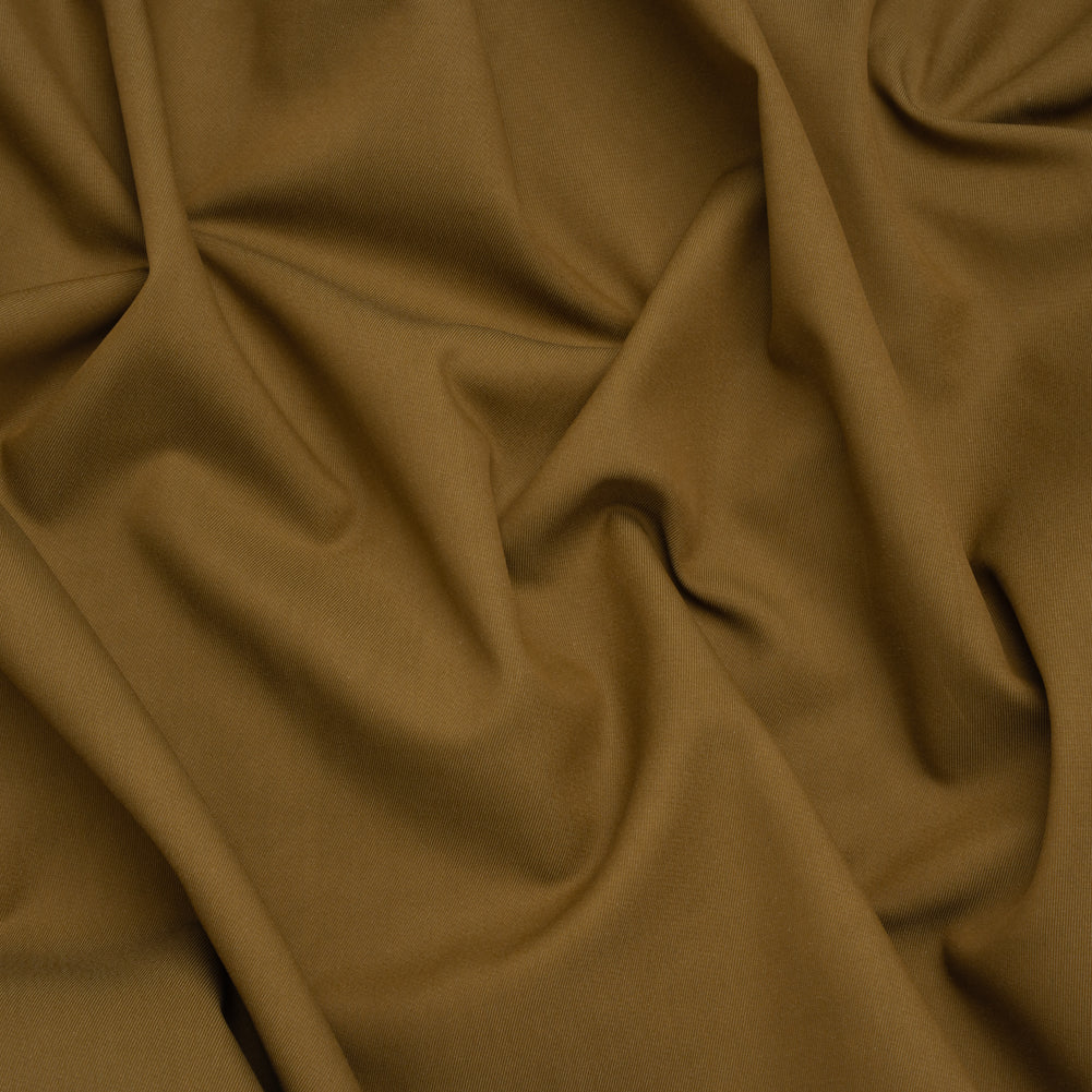 Cotton and Viscose Twill - Olive - Famous Australian Designer Deadstock Cotton and Viscose Twill - Olive - Famous Australian Designer Deadstock