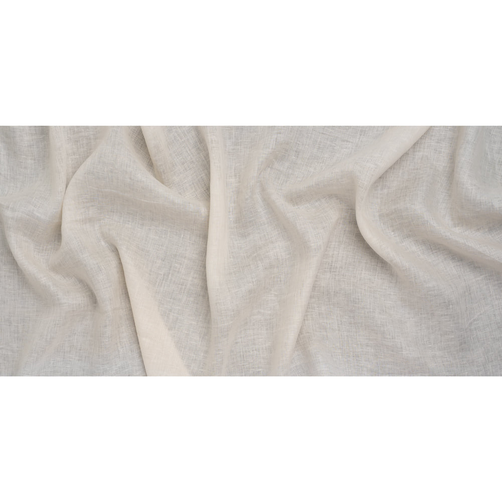 Soft Lightweight Linen Woven - Cream - Famous Australian Designer Deadstock - Full Soft Lightweight Linen Woven - Cream - Famous Australian Designer Deadstock - Full